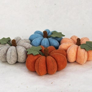 Felt Pumpkin: Short Plush Fall Decor or Pin Cushion