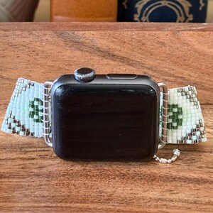 Beaded Apple Watch Band for Large Apple Watch 42 (series 1, 2, 3), 44, 45, 46, and 49mm (Apple Watch Bracelet Apple Watch Strap)