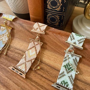 Beaded Bracelet Watch Band for Small Apple Watch 38, 40, 41, and 42 (series 10) mm (Apple Watch Bracelet Apple Watch Strap)