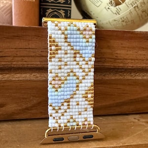 Beaded Bracelet Watch Band for Small Apple Watch 38, 40, 41, and 42 (series 10) mm (Apple Watch Bracelet Apple Watch Strap)