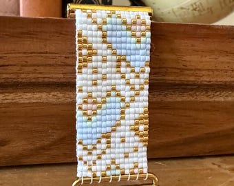 Pulseira de relógio com contas para Apple Watch pequeno 38, 40, 41 e 42 (série 10) mm (pulseira Apple Watch)