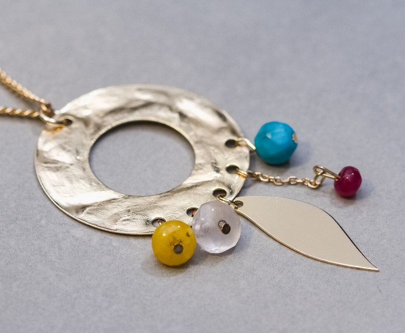long necklace dreamcatcher real stones powerful indian style necklace with a ring spiritual jewelry Dream catcher necklace