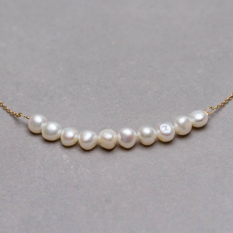 Real pearls necklace Classic pearls Pearls necklace Evening necklace Wedding jewelry Real pearl necklace