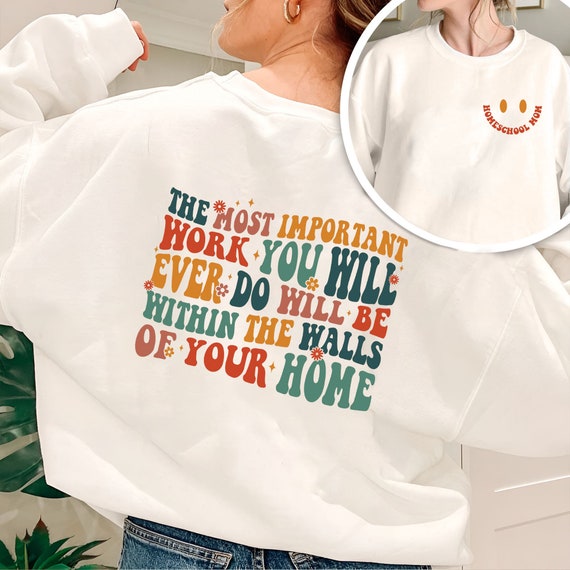 Homeschool Mom Shirt, Homeschool Mama Gifts, Christian Homeschool Sweatshirt, Back To Homeschool, Jesus Praising, Telling Truth View 3