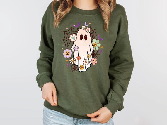 Halloween Cute Ghost Shirt, Spooky Seasons Shirt,… - image 4
