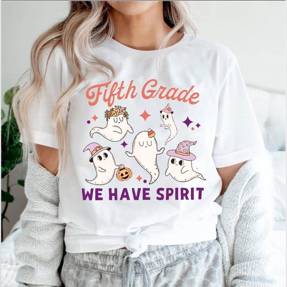 Halloween Teacher Shirt, Fifth Grade We Have Spir… - image 3