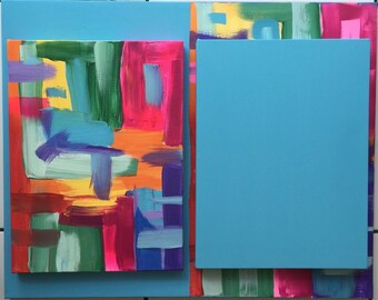 Cut and Paste: Original Module Artist Acrylic Paintings on Canvas