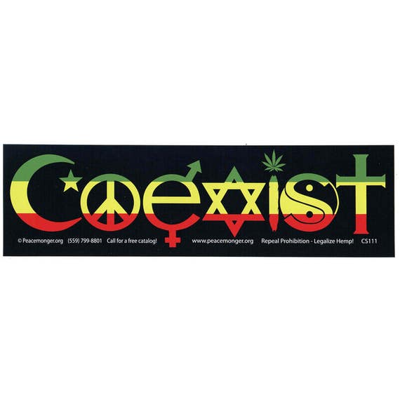CS250 Namaste Script on White Color Bumper MAGNET