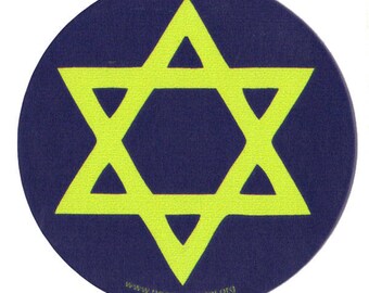 1870 Star of David Mini Gift Lord's name is to be praised Deco FRIDGE MAGNET