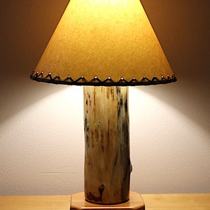 Set of 2, The Big Sawtooth Mountain Table Lamp with 14" Parchment Shades