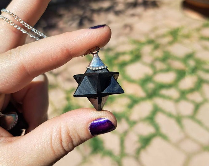 Shungite Merkaba Amulet