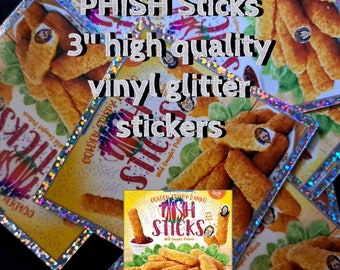 Phish Sticks 3" High Quality Vinyl Glitter Sticker