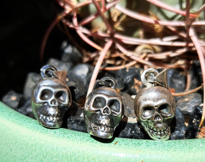 Sterling Silver Skull Pendant