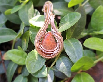Ethiopian Rainbow Opal Wire Wrapped Mini Pendant