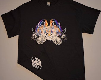 THE DIRE DUCK  Screenprinted Cotton Tshirt