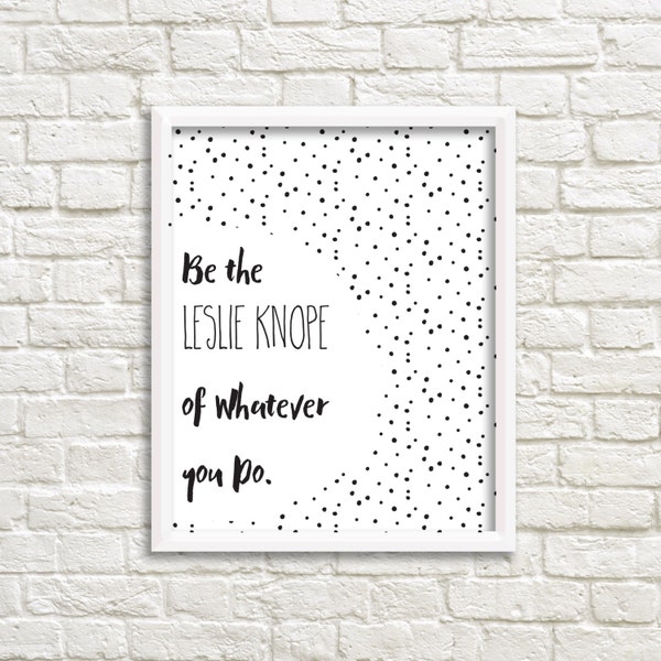 Printable Wall Art, Leslie Knope Print, Gallery Wall, Parks and Recreation Print, Printable Wall Decor, Printable, Gallery Wall Printable