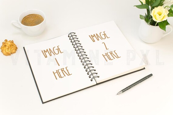 Notebook Mockup Sketchbook Mockup Planner Mockup Styled Photography Artwork