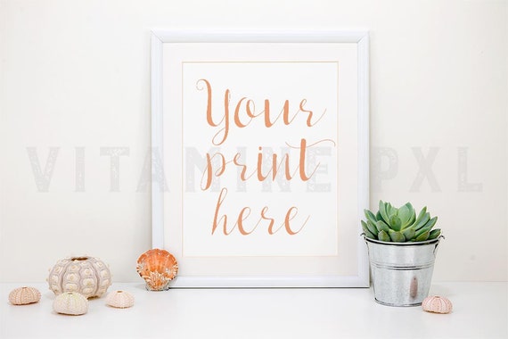 White Frame Mockup Print Mockup Photography Artwork Mockup Picture