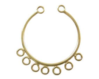 Handmade 24K Gold Filled Vermeil Chandelier Earrings Connector - 2 pcs.