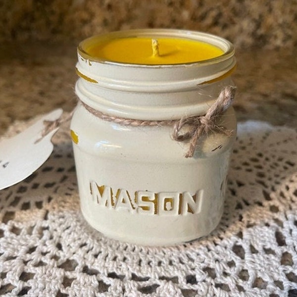 Sun Shower Mason Jar Soy Candle // 8 oz. (Half Pint)