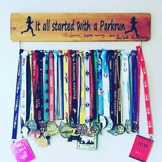 Parkrun Medal Display Hanger By Gb Medal Boards 70cm Width Etsy