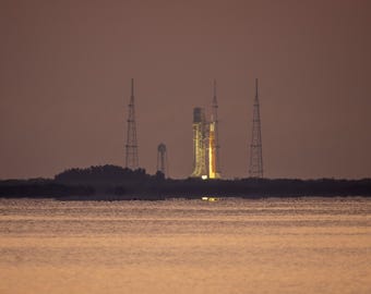 Artemis II - sls Rakete - SLS der Nasa am Kennedy Space Center