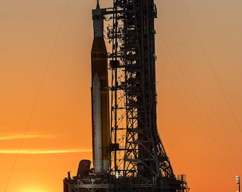 Artemis II - sls Rakete - SLS der Nasa am Kennedy Space Center