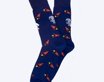 Airline Pilot Socken, Space & Rocket Muster