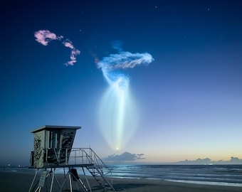 Quallenrakete Start - SpaceX Fake 9