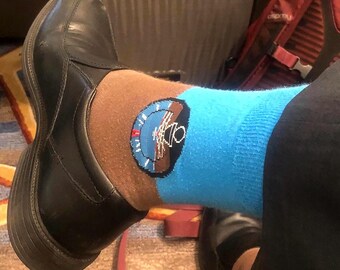 Pilot Socks – Aviation Gift for Pilots & Flight Crew | Airplane Crew Socks | Funny Airline Socks | Gift for Pilot, Captain, First Officer