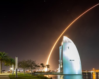 Facon 9 Rocket Start- Port Canaveral - Space Coast Wandkunst
