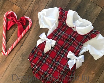 tartan baby clothes
