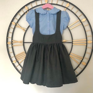 Grey School Pinafore Dress - Etsy