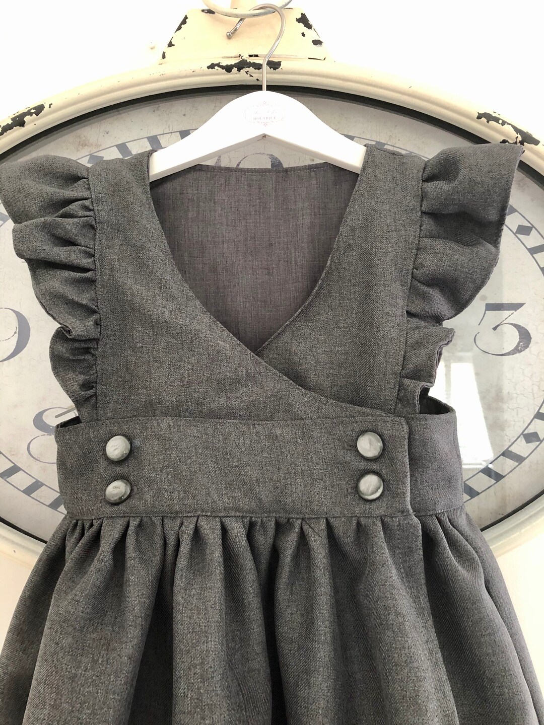 Bottle green school pinafore hot sale