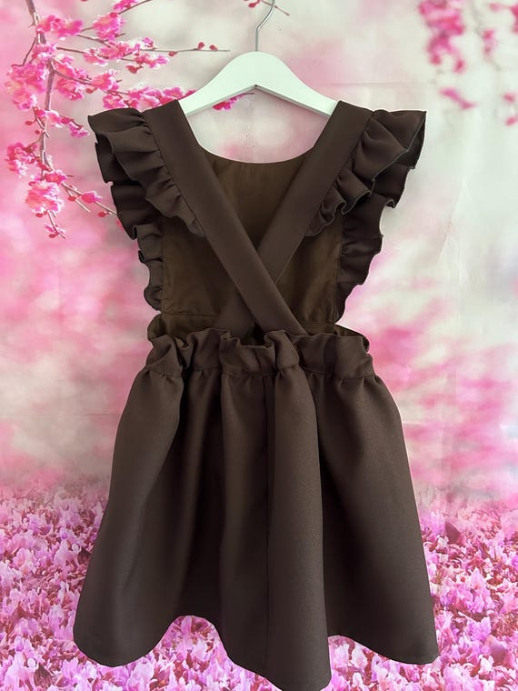 Purple school pinafore hot sale