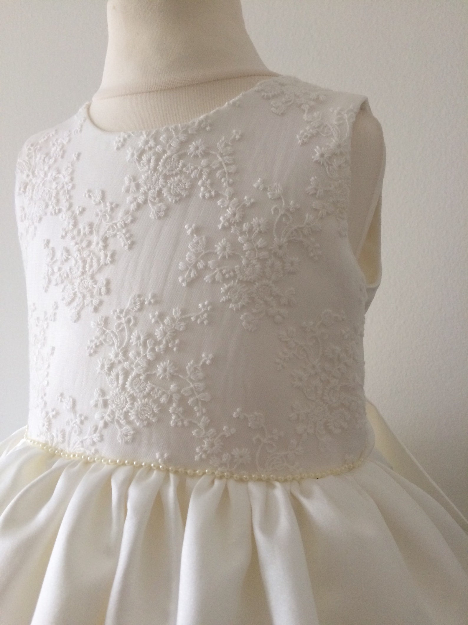 Traditional Ivory Flower Girl Dress. Ivory Satin Flower Girl - Etsy