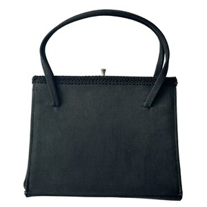 祝開店！大放出セール開催中 Handbag French Vintage Black Mint Handle Top Square Leather バッグ
