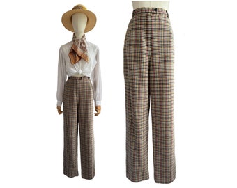 Vintage Pendleton 100% Wool Women's Trousers | Size 12-14