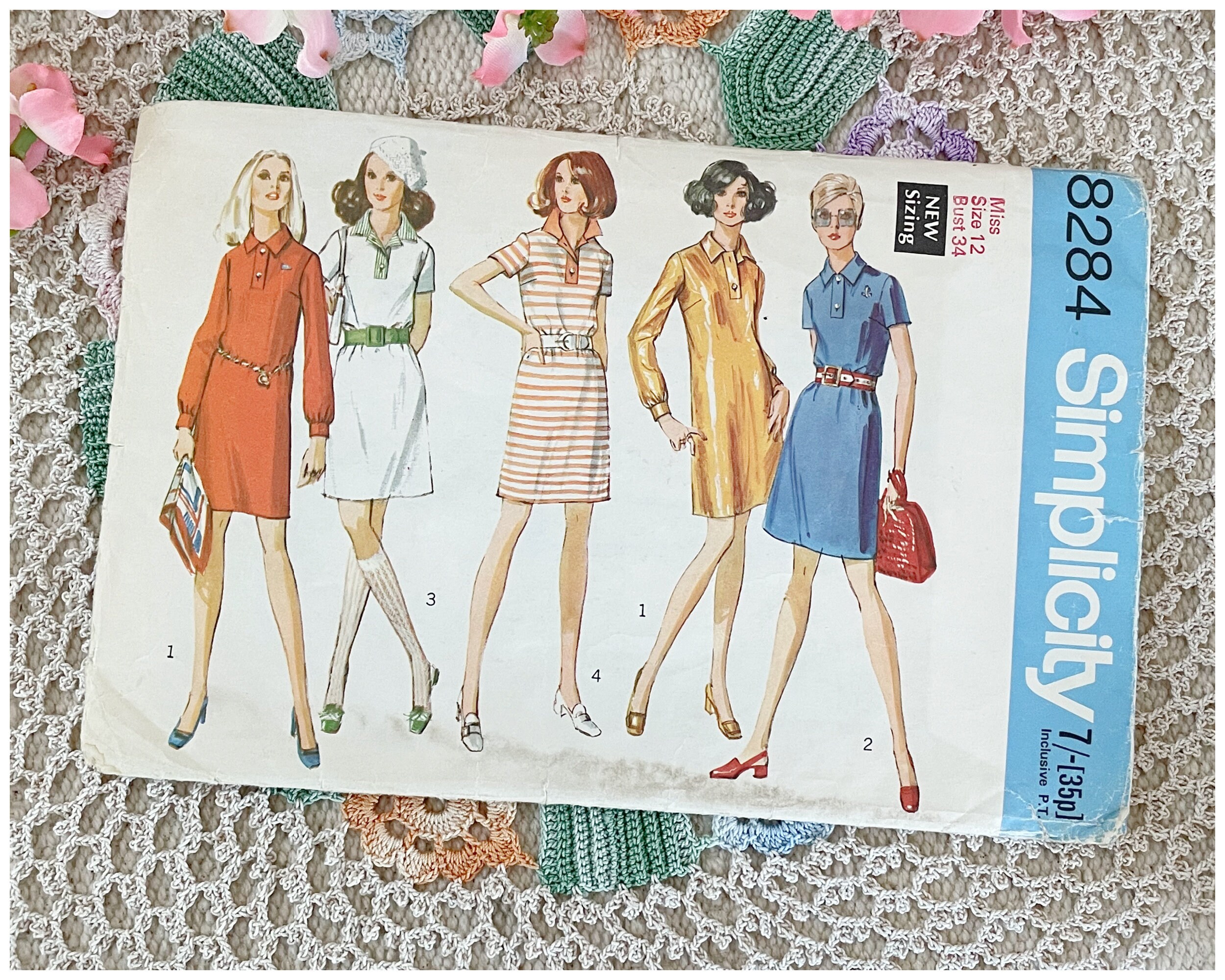 Simplicity R10493 Sewing & Fiber Patterns Simplicity 60s Vintage Pattern 6535 SZ M 10 ...