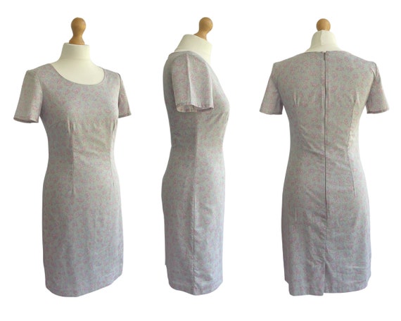 Vintage Laura Ashley Floral Cotton Shift Dress UK… - image 2