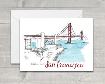 Golden Gate Bridge Greeting Card