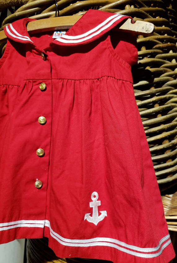 red sailor dress