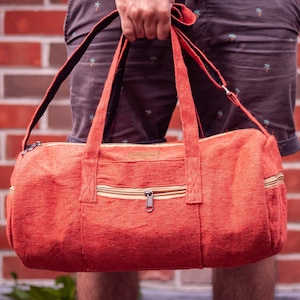 Roter Hanf Seesack || Reisetasche || Nachhaltige Bio-Linie || Handarbeit - SBBR