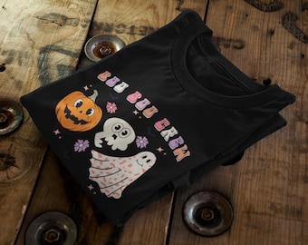 Boo Boo Crew Halloween Scary Funny Crewneck Cotton Unisex T-Shirt | Adult, Kids Sizing