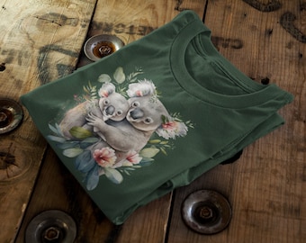 Mama Koala Organic Cotton T-Shirt | Mommy & Baby Koala Graphic Tee