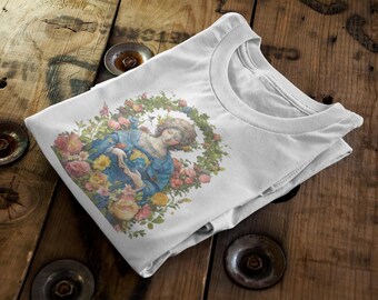 Earth Goddess Floral T-Shirt | Mother Nature Graphic Tee