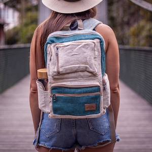 Rucksack || Hanf || Nachhaltige Vegane Linie || Handgemachte Tasche - BPN2