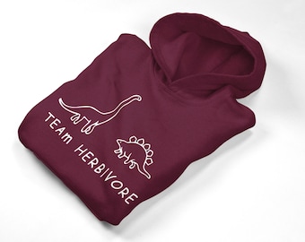 Team Herbivore Vegan Inspired Unisex Hoodie Top