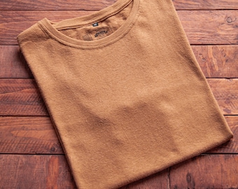 Hemp T-Shirt || Ripe Wheat || Back2Basics Conscious Line || Sustainable & Eco-Friendly Clothing- Camel Colour