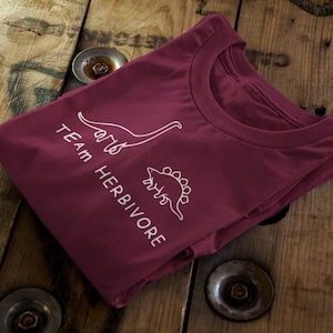 TEAM HERBIVORE || Certified Organic Cotton || Ethical Unisex T-Shirt || Adult+Kids